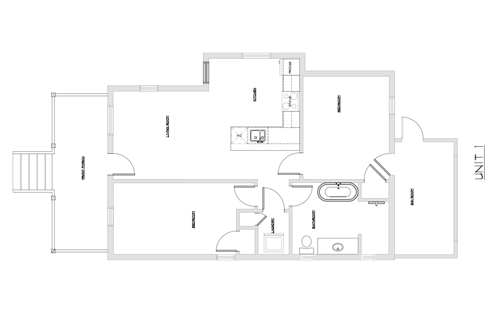 Sydenham House Floor Plan, Unit 1